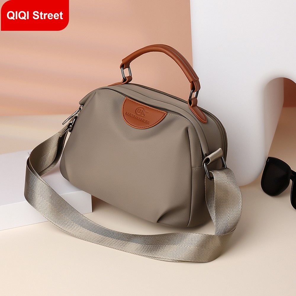 กระเป๋าสะพายข้าง กระเป๋า ผู้สื่อสาร มัลติฟังก์ชั่นคลาสสิกผ้าไนลอนกันน้ําทุกวันกระเป๋าสตรีแบบสบาย ๆ