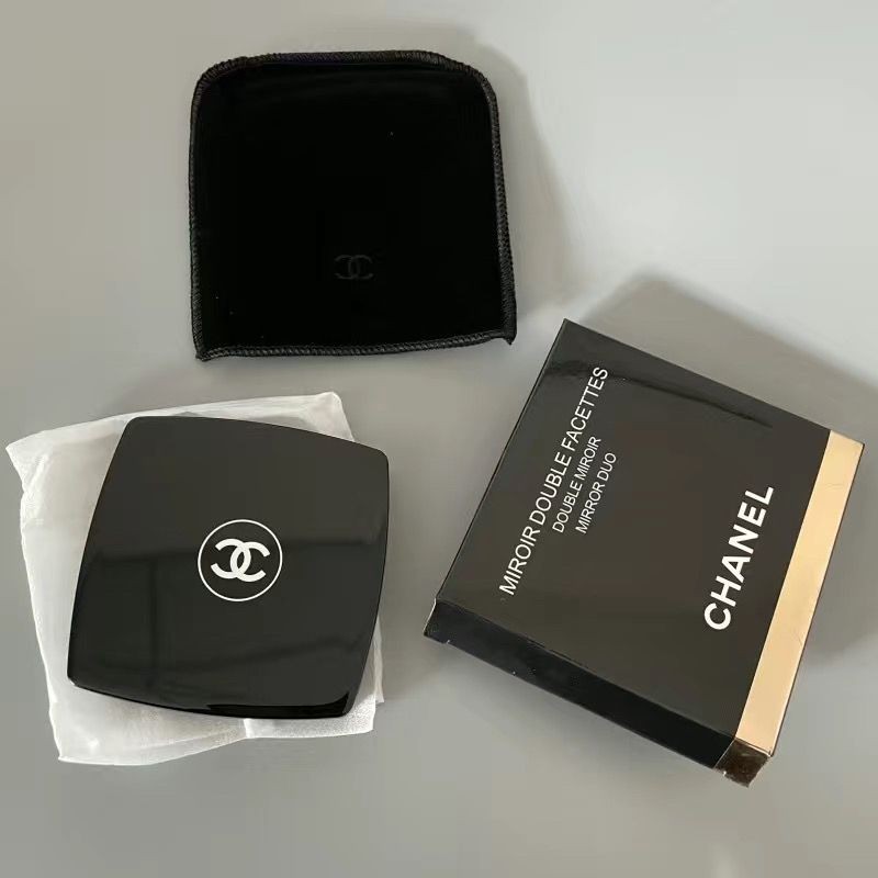 กระจกแต่งหน้าพับกระจกแต่งหน้าทรงสี่เหลี่ยมสองด้านพลิกกระจกแบบพกพา - รูปที่ 4