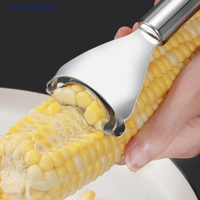 Loveshopping สแตนเลสข้าวโพด Stripper ข้าวโพด Thrishing ข้าวโพด Thresher Stripper Peeler ข้าวโพด Ker Peeler ผักผลไม้ครัวเครื่องมือ TH