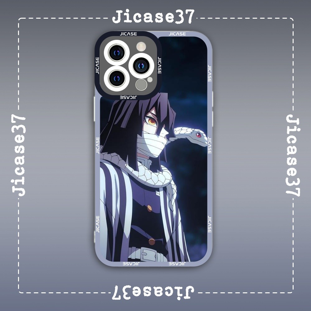 เคส iPhone Square Edge Samsung Xiaomi Oppo Anime Kimetsu no yaiba Demon Slayer Sword Character Iguro