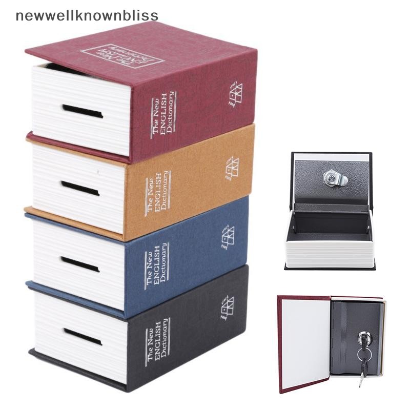 Newwellknownbliss พจนานุกรม Mini Book Safe Security Key Locker เงินซ่อน Secret ปลอดภัยกล่องเงินสดเงินเหรียญจัดเก็บ Jewellery ล็อคกล่อง CCD