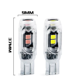4 ชิ้นแฟลชรถ T10 หลอดไฟ Led ไฟเลี้ยว W5W 194 ตัวบ่งชี้ความกว้างพร้อมเลนส์ 2835 5SMD