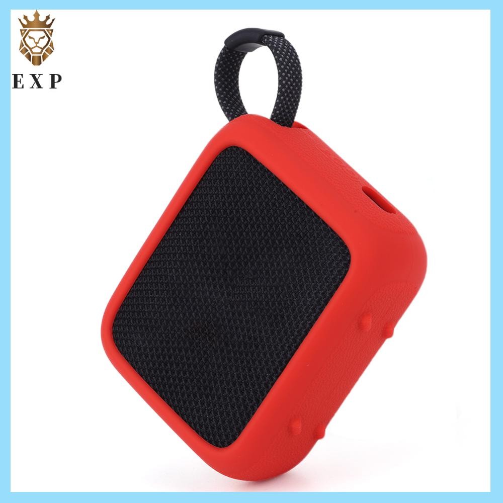 [explosion1.th] ลําโพงเคสซิลิโคนป้องกันรอยขีดข่วนพร้อมคาราบิเนอร์สําหรับ JBL GO 4