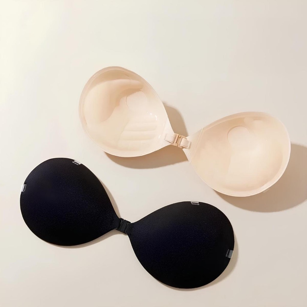 บราปีกนกเสริมฟองน้ำ ใส่แล้วอกดูม เป๊ะทุกมุม หนา 2.5 cm กาวเหนียว แน่น กันน้ำ กันเหงื่อ ใส่สายได้ แถมฟรีสายใส!!