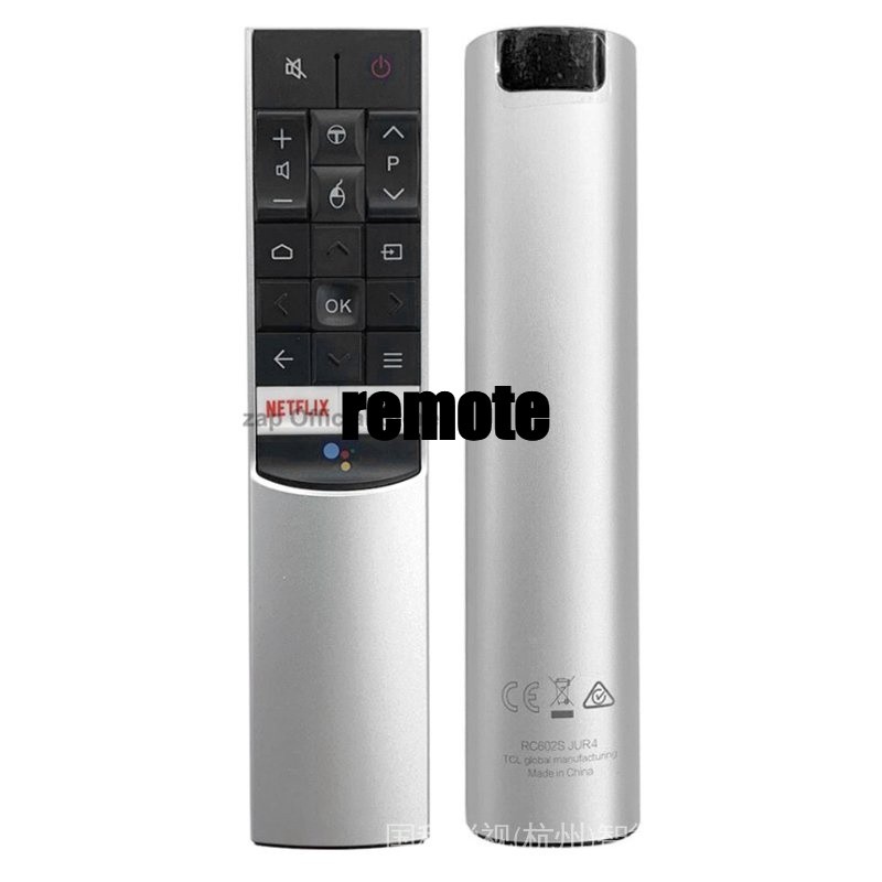 ใหม่ RC602S JUR4 สําหรับ TCL สมาร์ททีวีเสียงรีโมทคอนโทรล w/ Netfilx App P4 P6 C4 C6 C8 X4 X7 P8M Ser