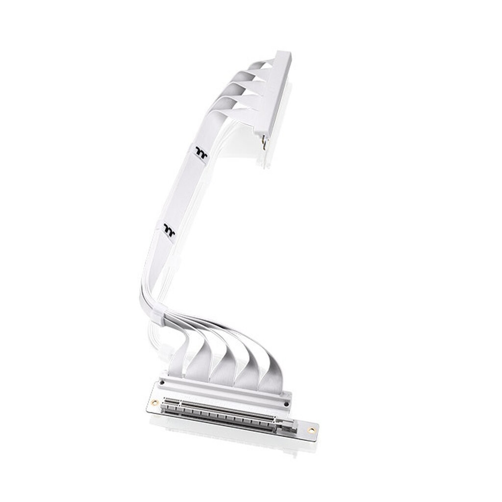 Thermaltake TT Premium PCI-E 4.0 Dual 90 Degree Riser Cable 400mm WHITE AC-077-CO6OTN-C1