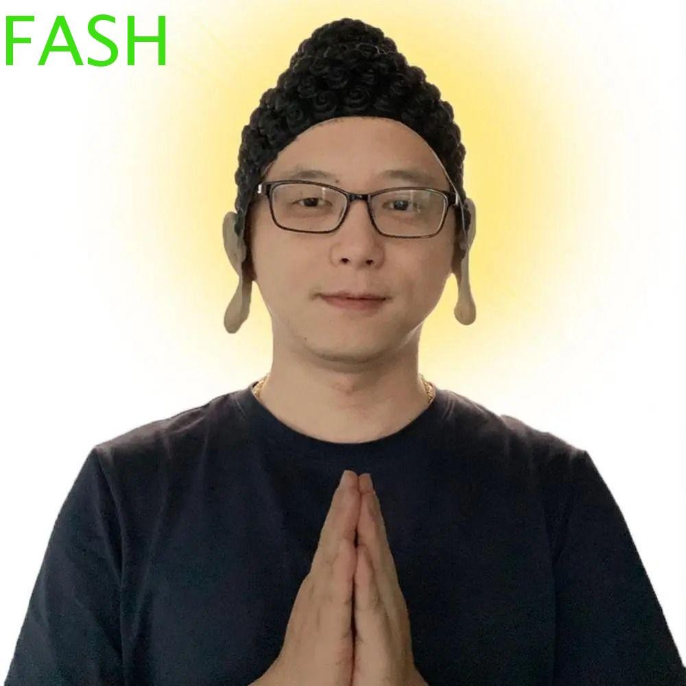 Fash หมวกว่ายน้ําพระพุทธรูป, หมวกพระพุทธรูปตลกที่ไม่ซ้ํากัน, หมวกกันน็อคเต็มใบทนทานลื่นยืดหยุ่นหน้ากากพระพุทธรูปชุดแฟนซีปาร์ตี้