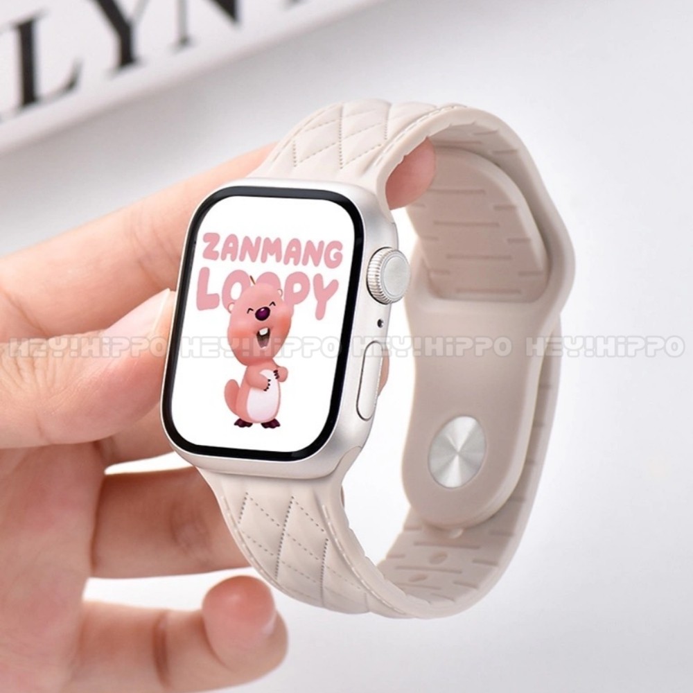การออกแบบรูปแบบหนังเหมาะสําหรับสมาร์ทวอทช์ซีรีส์ 10/9/8/7/6/5/SE/4/3/2/1 สายซิลิโคนเหมาะสําหรับ iwatch 49/46/45/44/42/41/40/438/8mm