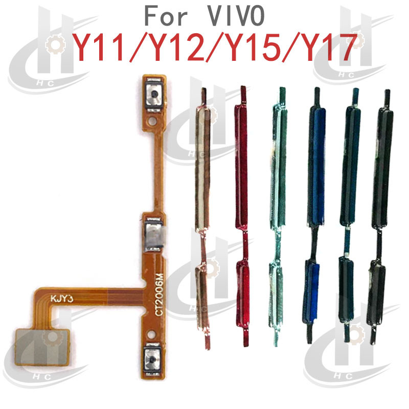 สําหรับ Vivo Y11/Y12/Y15/Y17 ปุ่มปรับระดับเสียงด้านข้าง ปุ่ม Flex Cable ปุ่มปิด-เปิด ปุ่มขึ้นและลง ทดแทน