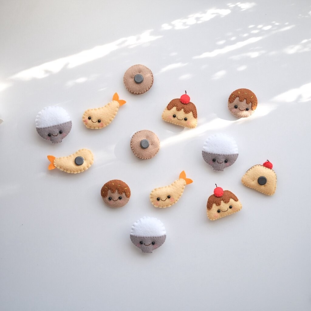 Omocha | Handmade magnet แม่เหล็กติดตู้เย็น งานฝีมือผ้าสักหลาด ราคา ถูกที่สุด ดีลบีเคเค แกลเลอรีภาพที่ 2