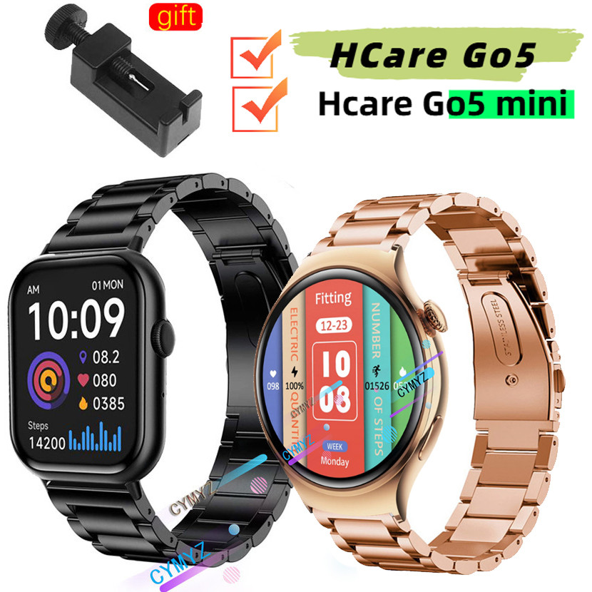Hcare Go5 mini strap สายโลหะสําหรับ Hcare Go5 mini Smart Watch strap สายรัดข้อมือกีฬา