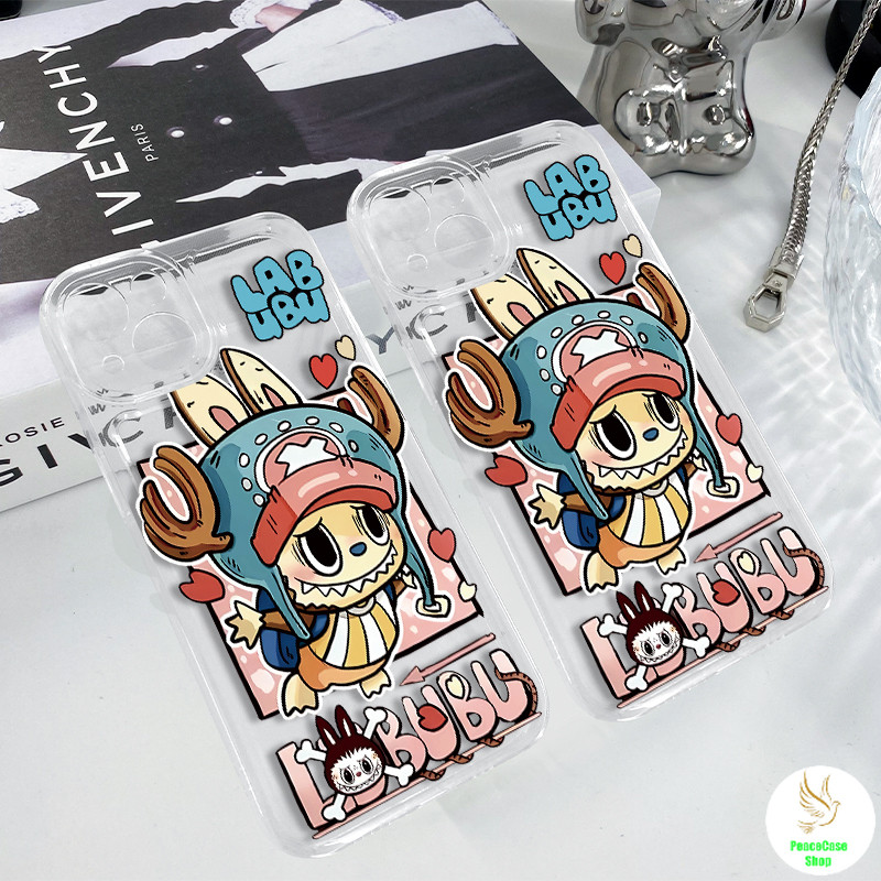 COD-ในไทย เคสแฟชั่น LABUBU วันพีช ชอปเปอร์ สําหรับ iPhone 7 8 X 11 12 13 14 15 TPU เคสซิลิโคนใส กันกระแทก Unisex