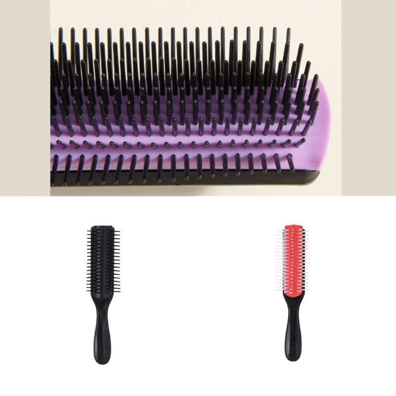 Nana Detangling Hair Brush Salon Hair Brush แปรงผมหยิก 9 แถวแปรงผม