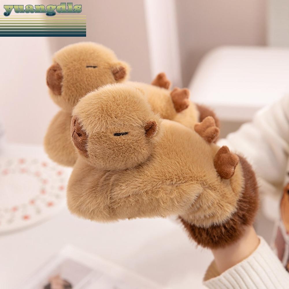 ถุงมือ YUANG Capybara, ถุงมือตุ๊กตาหิมะหนา, ถุงมือตุ๊กตากันลมอุ่นน่ารักฤดูหนาว