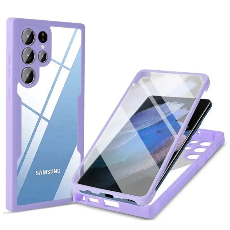 SAMSUNG สองด้านสําหรับSamsung S21 S21Plus S21FE S21Ultra S22 S22Plus S22Ultra S23 S23Plus S23FE S23U