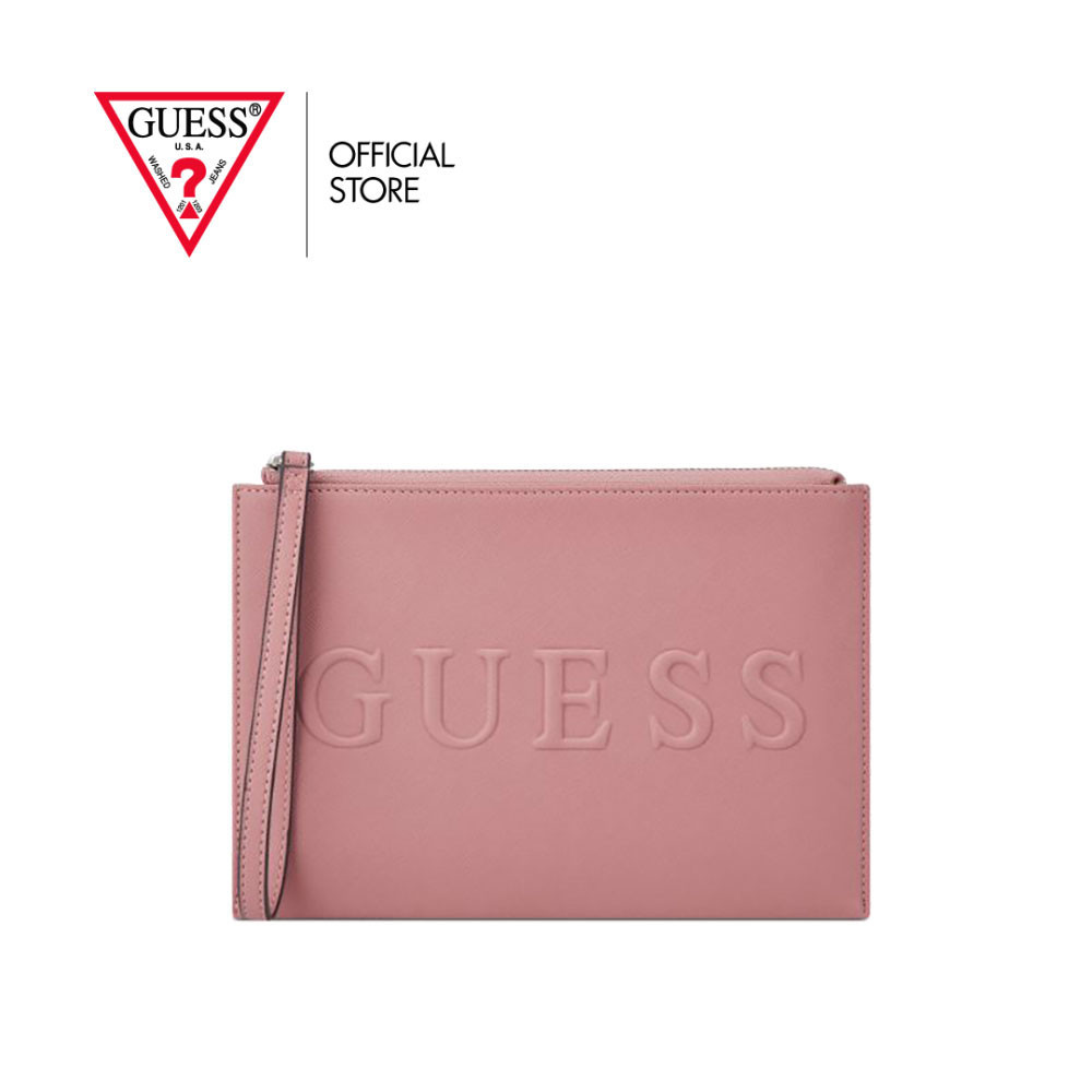 GUESS กระเป๋า รุ่น SF941064 HADDINGTON SLG WRISTLET PINK สีชมพู
