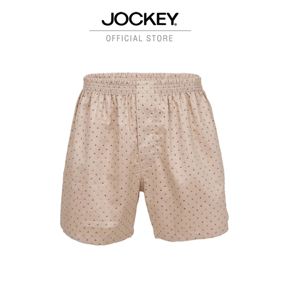 JOCKEY UNDERWEAR กางเกงบ็อกเซอร์ SLEEPWEAR รุ่น KU JKB695 BOXER สีน้ำตาล