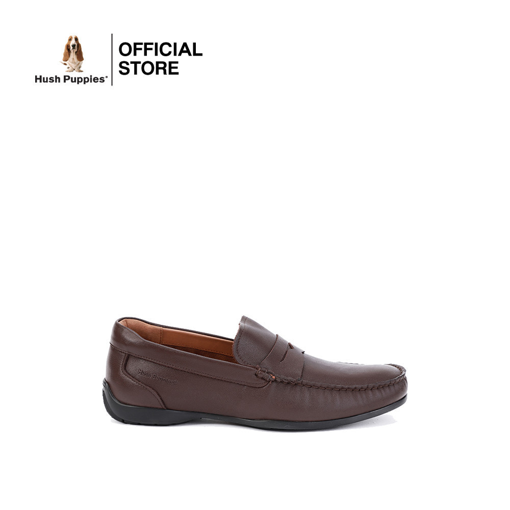 Hush Puppies รองเท้าผู้ชาย รุ่น HP 8HCFB1664F - สีน้ำตาล (รองเท้าลำลองหนังแท้ แบบสวม)