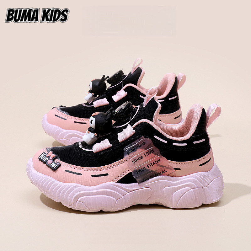 BUMA KIDS รองเท้าผ้าใบแฟชั่น kulomie การ์ตูนสำหรับเด็กรองเท้าลำลองระบายอากาศและอเนกประสงค์สำหรับเด็ก