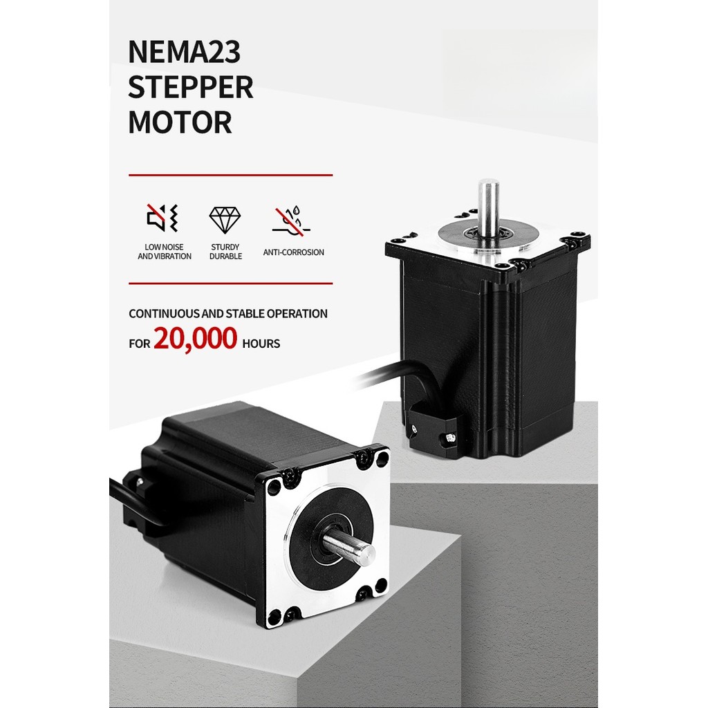 Kaihong ผู้ผลิตชุดมอเตอร์ไดร์เวอร์ Nema 23 4.2a Hybrid Stepping Stepper Motor 57bygh76