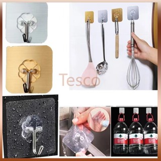 Tesco ตะขอแขวนผนังติดผนัง ไม่ต้องเจาะผนัง ตะขอแขวนของได้อเนก…