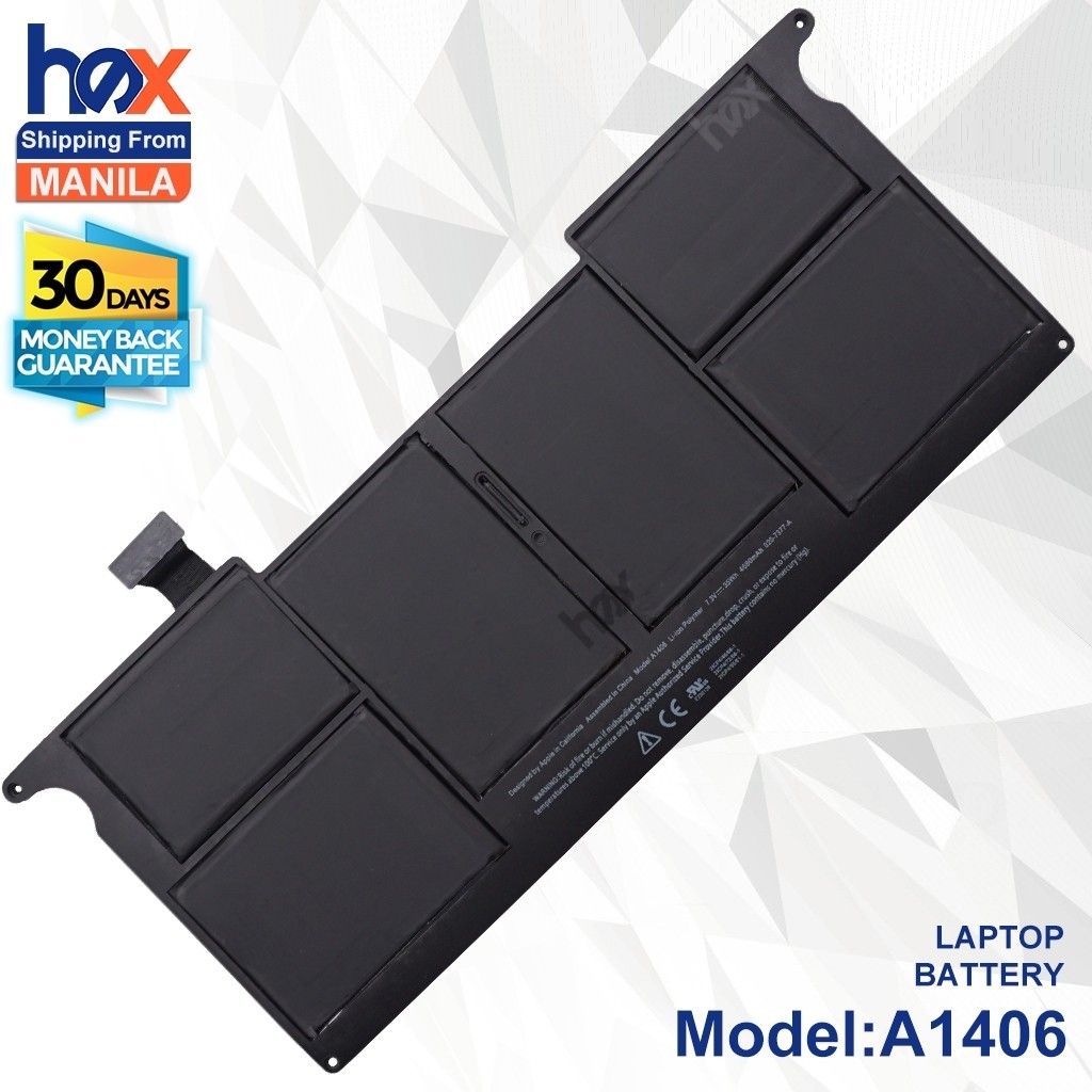 A1406 Battery for Apple Macbook Air 11 inch A1370 Mid 2011 A1465 Mid 2011- Early 2015 A1465 A1495