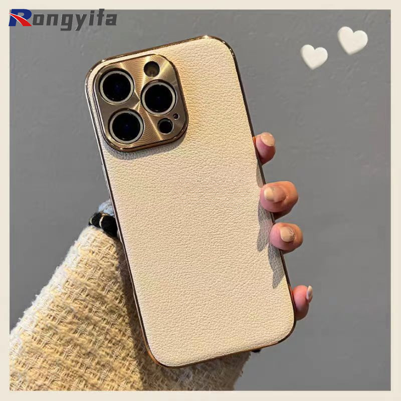 หรูหราผิวรู้สึกชุบกรอบเคสโทรศัพท์สําหรับoppo Reno 11 10 9 8 6 Pro Plus 7 Lite 8Z 7Z 5 5K 5Z 4 SE 3 4G 2Z 2F F15 F11 5G 4GปลอกAnti-Fallหนังปกหลัง