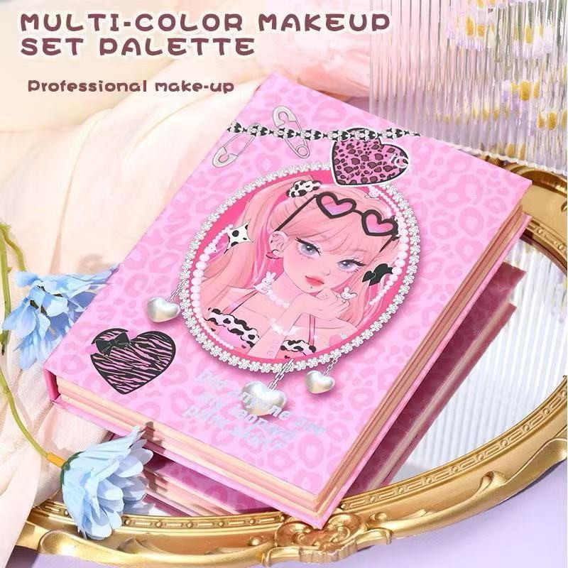 43 สีอายแชโดว์แผ่นชิมเมอร์เนื้อแมตต์ชิมเมอร์เลื่อมหนังสือจานแต่งหน้าเวทีแต่งหน้า