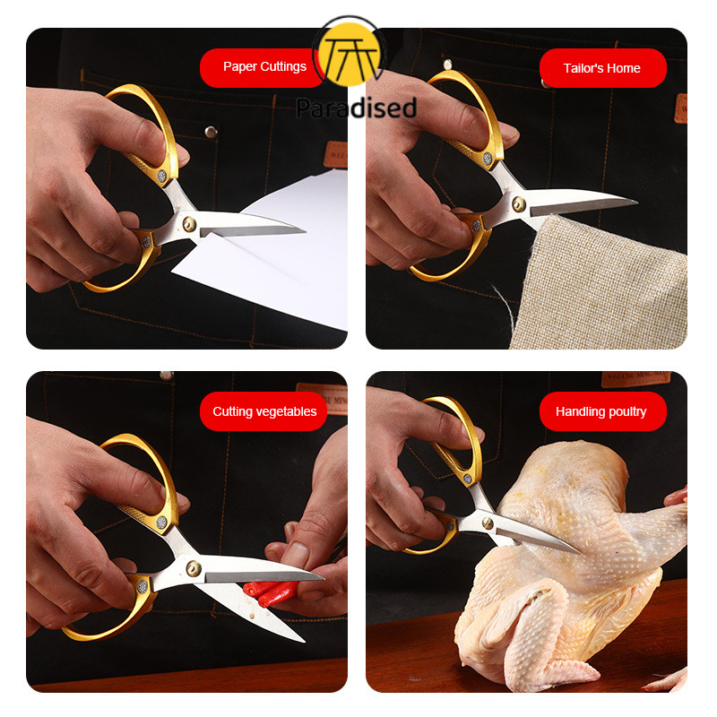 💕กรรไกรสแตนเลส SK5 กรรไกรตัดเนื้อตัดอาหาร อุปกรณ์ทำอาหารกรรไกรอเนกประสงค์ ✂paradised - รูปที่ 5