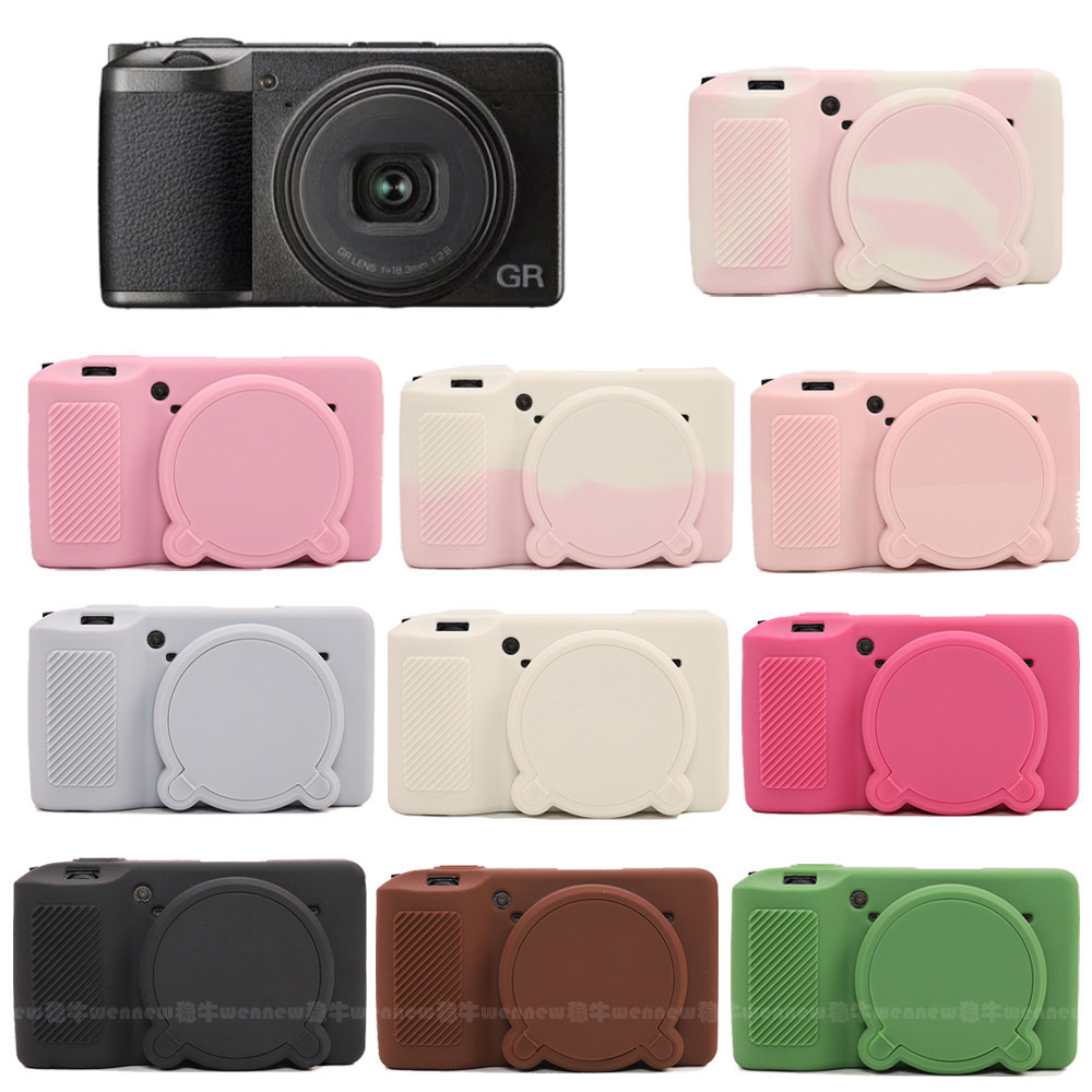 GRIII GR3X GR3 ปลอกซิลิโคนฝาครอบกล้องสําหรับ Ricoh GR3 ผิวยาง