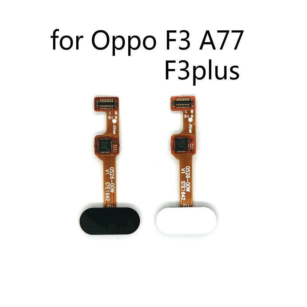 ปุ่มบ้านเซ็นเซอร์ลายนิ้วมือ Flex Cable เมนู Touch Return Key Flex สําหรับ Oppo F3 A77 F3plus