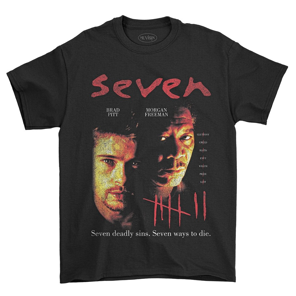 (EXO) เสื้อยืด Se7en Movie - Seven (1995) เสื้อยืด Vintage Movie