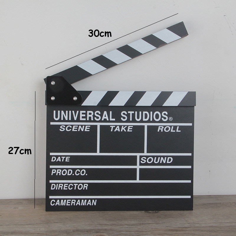 อะคริลิคสีดําฟิล์มทีวีภาพยนตร์ Clapperboard Director Clapper Board Slate