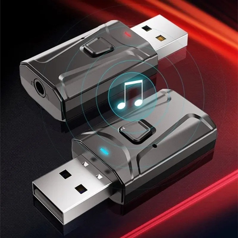 PM77-USB Audio Bluetooth 5.0 Receiver Transmitter Adaptor Dual Mode Receiver และ Transmitter สําหรับ