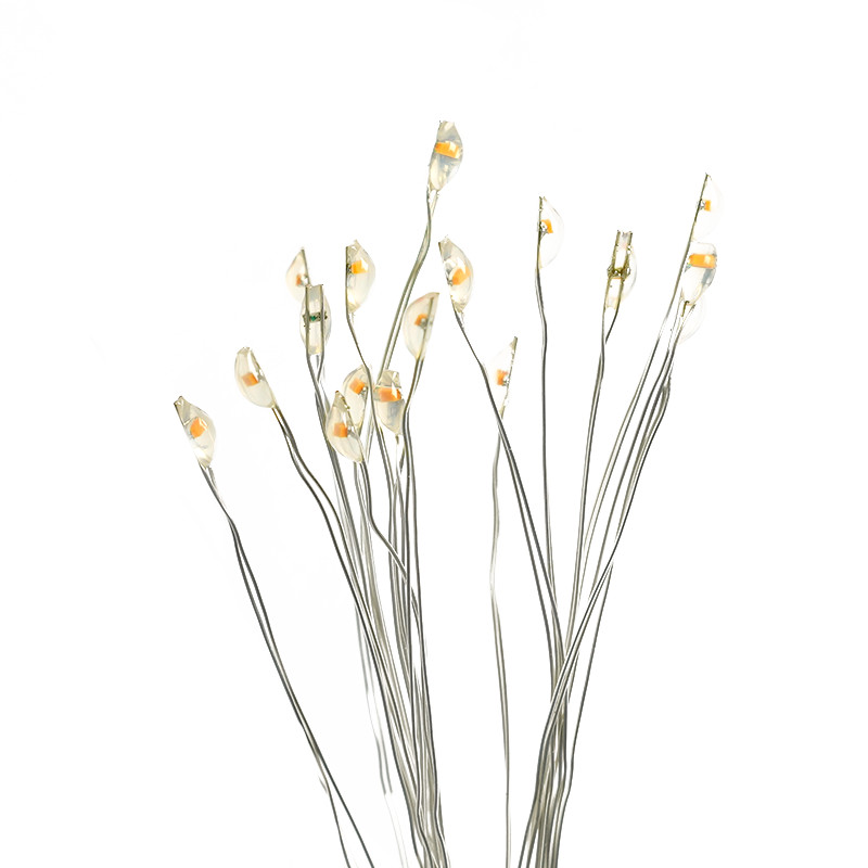 10 ชิ้น Pre-wired SMD LED 0603 Warm White Light 20 ซม.ลวดเรซิ่นกันน้ํา CD0603WM