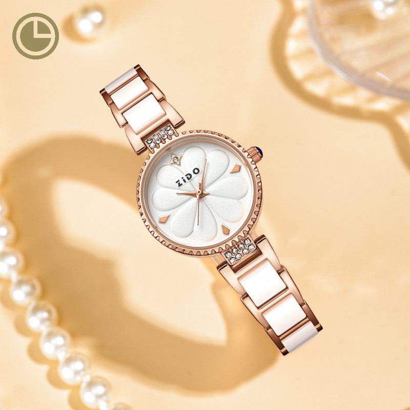 นาฬิกาแฟชั่นสุภาพสตรีสไตล์เรโทร หญ้าสี่แฉก กันน้ำ 30 เมตร ดีไซน์หรูหรา - รูปที่ 2