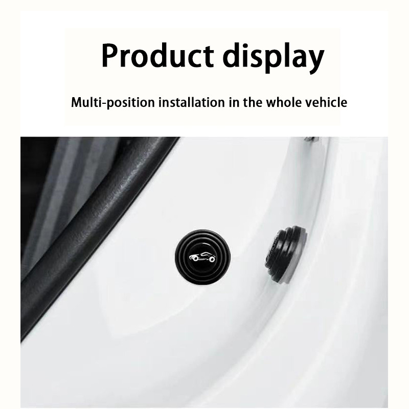 LIUOOP 1pcs Auto กันกระแทกซิลิโคน ปิดผนึกแผ่นยางอุปกรณ์เสริมรถยนต์ประตูรถ Anti-Collision กาวสติกเกอร์ - รูปที่ 6