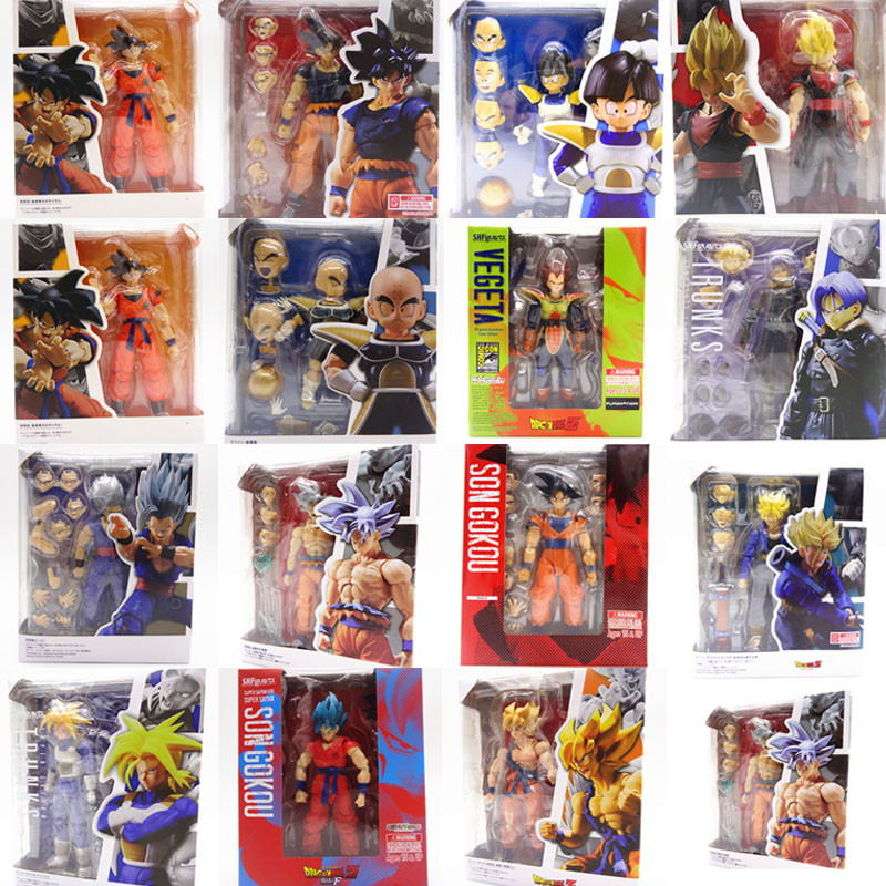 14 รูปแบบ Black Hole Dragon Ball Z Action Figure SHF Super Saiyan 4 GT SSJ4 Untamed Power Son Goku อะนิเมะรูปปั้นของเล่นของขวัญ