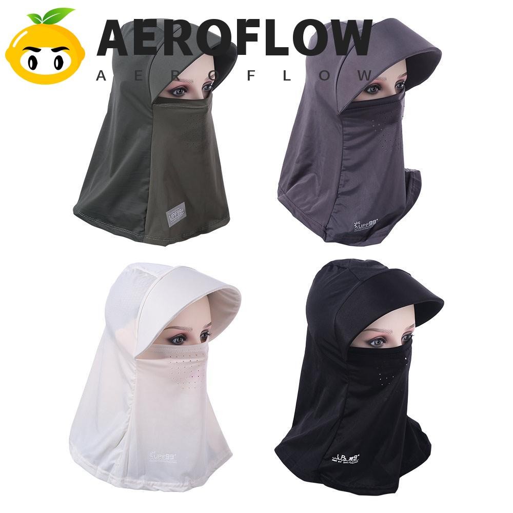 AEROFLOW หมวกกันแดดกันแดด, หมวกป้องกันรังสียูวีฤดูร้อนปีกกว้างสีทึบ, ป้องกันรังสียูวีบางกันฝุ่นยืดหยุ่นหมวกเก็บชาขี่ ราคา ถูกที่สุด ดีลบีเคเค แกลเลอรีภาพที่ 2
