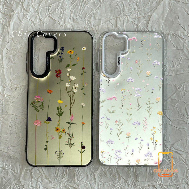 สำหรับ Samsung A54 A55 A23 A05s A02s A15 A25 A12 A03 A02s A05 A06 A14 M12 A30s ดอกไม้คำโทรศัพท์ซัมซุง A04s A50 A50s A53