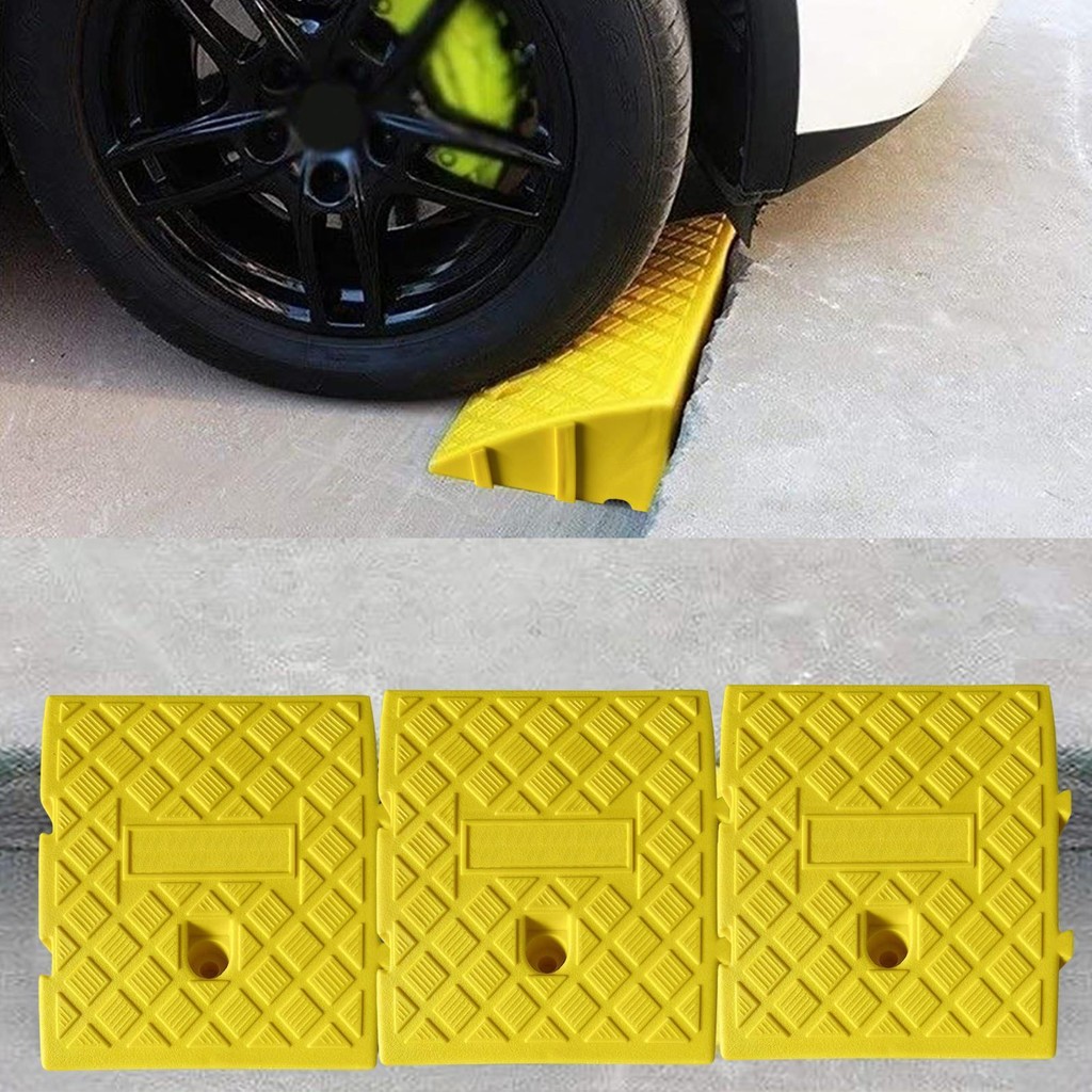 Driveway Curb Ramps PVC Driveway Curb Ramp น้ําหนักเบาเกณฑ์ Ramp สําหรับ Driveway Loading Dock Sidew