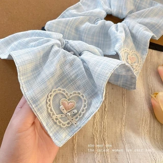 Cherry Bowknot Puppy Dog Hair Rope ยางรัดผม Scrunchies เครื่องประดับผม