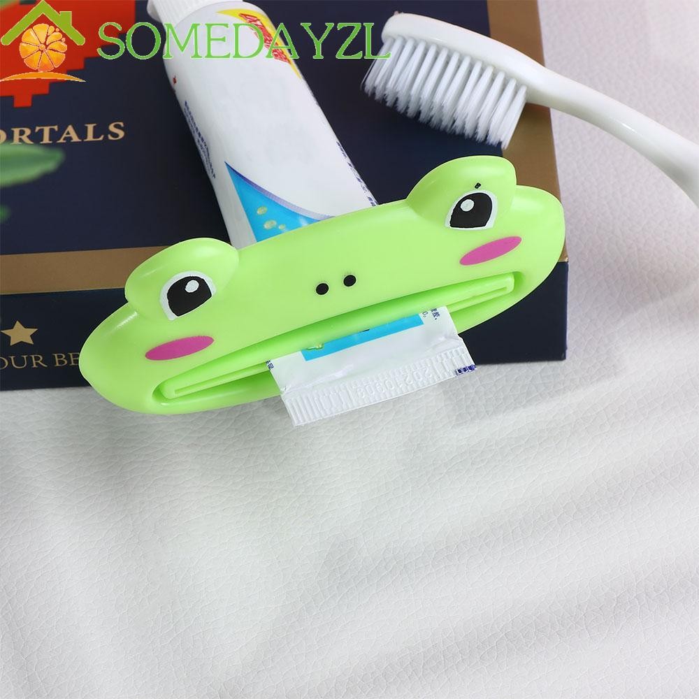 Somedayzl ที่บีบยาสีฟันพลาสติก รูปสัตว์น่ารัก อเนกประสงค์ สําหรับห้องน้ํา