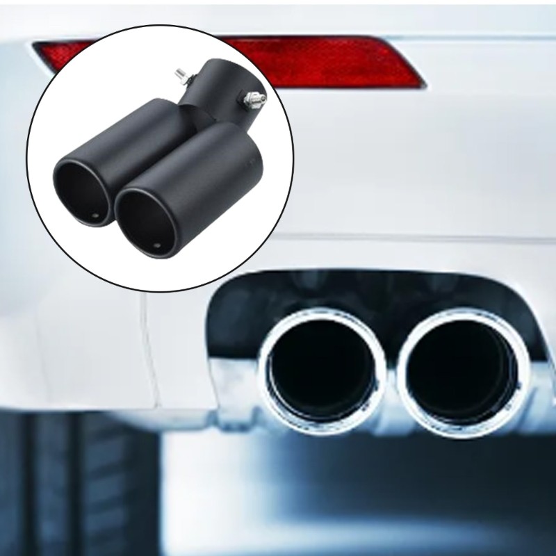 EV Universal Vehicle Tip แผ่นซับคอหางด้านหลังพร้อม Chrome Trim