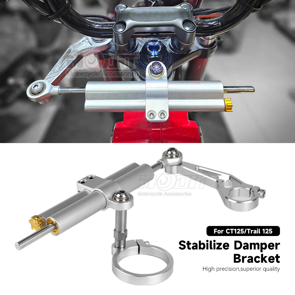 สําหรับ Honda CT125 Hunter Cub Trail125 CT125 2020-2025 รถจักรยานยนต์ CNC อลูมิเนียมพวงมาลัย Stabilize Damper โช้คอัพยึดชุด