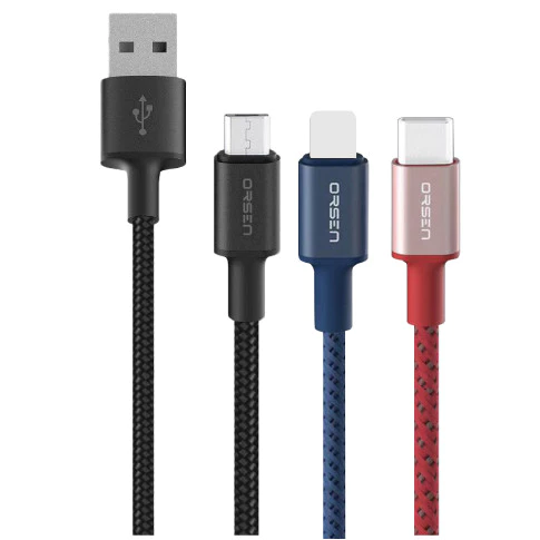 Orsen by Eloop S9 สายชาร์จ USB Data Cable 2.1A Micro / Type-C ของแท้ thumbnail 3