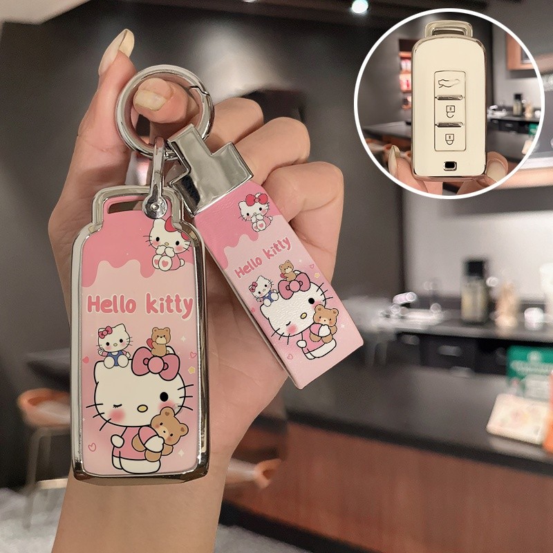 พวงกุญแจ พวงกุญแจรถ ปลอกกุญแจ Mitsubishi triton pajero  Attrage lancer ex  Mirage outlander พวงกุญแจ