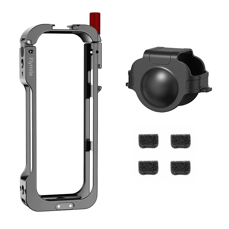ฟลายไมล์ กรงโลหะสำหรับอุปกรณ์เสริมกล้อง Insta360 X5 เคสป้องกันอลูมิเนียม ฝาครอบเลนส์ซิลิโคน กรอบยูทิลิตี้หลายฟังก์ชัน thumbnail 10