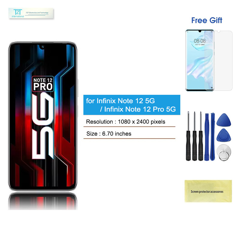 <พร้อมกรอบ> Amoled จอ lcd for Infinix Note 12/ Note 12 Pro 5G หน้าจอ แท้ OLED/Amoled