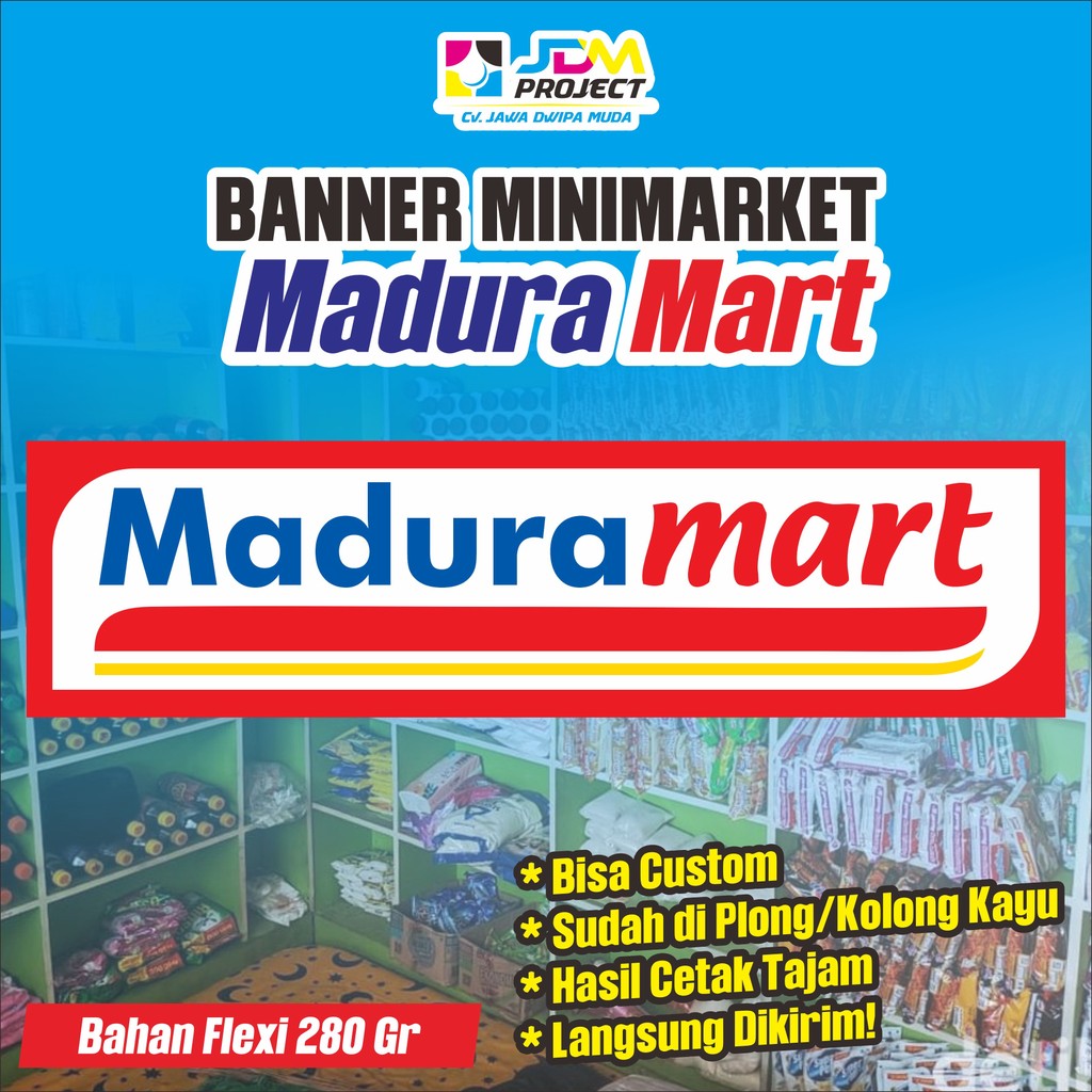 โครงการ JDM - แบนเนอร์ Maduramart Kiosk, แบนเนอร์ร้านขายของชํา, ขายของชํา, Madura Plaque Mart Mmt Ba